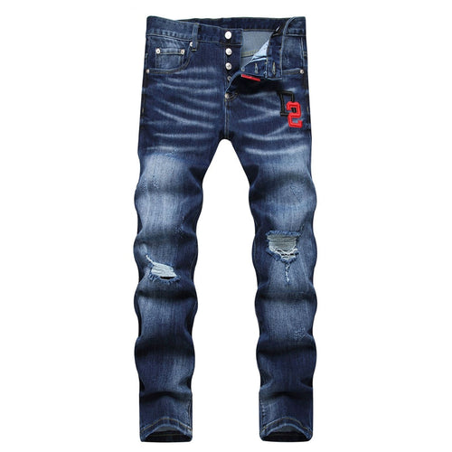 DSQ2 2026 New Men's Ink Splash Jeans